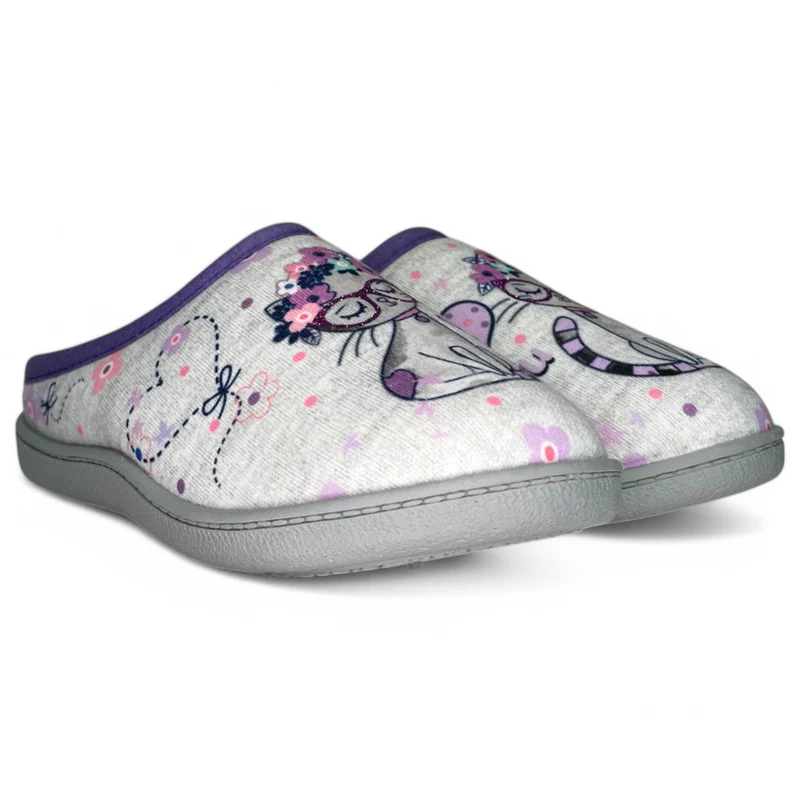 Zapatillas de Casa Plumaflex Gato 12317 Lila
