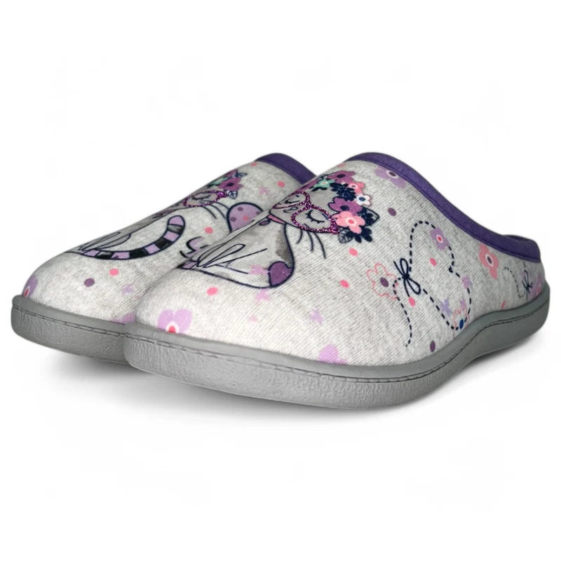 Zapatillas de Casa Plumaflex Gato 12317 Lila