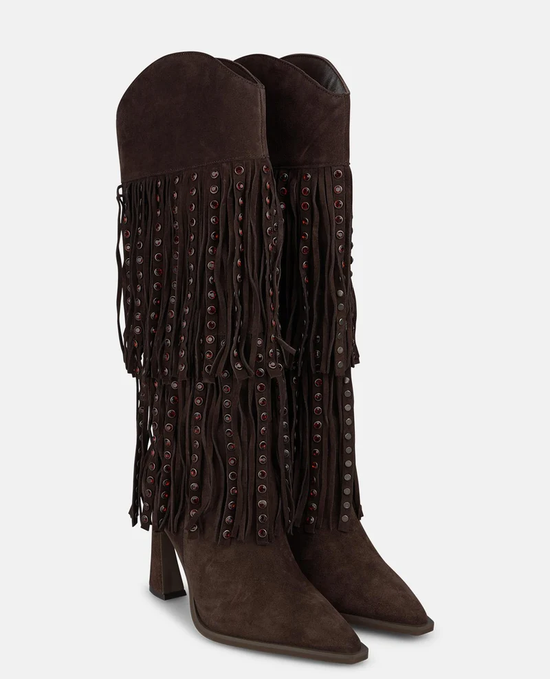 BOTA COWBOY DE ANTE CON FLECOS