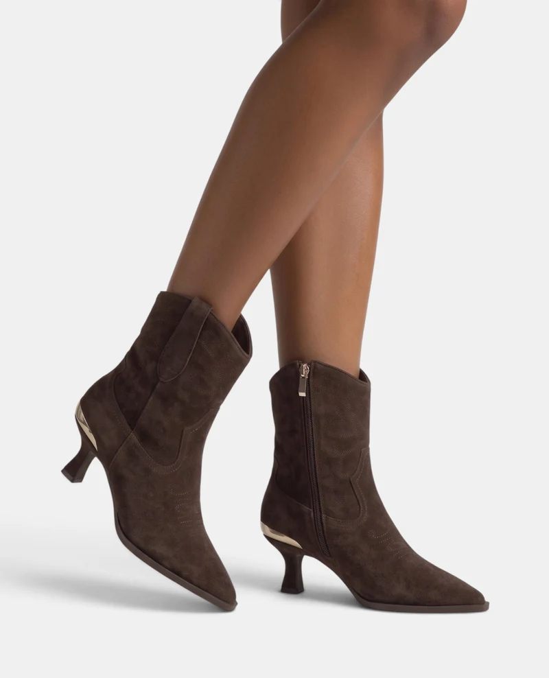 BOTÍN COWBOY DE ANTE CON CREMALLERA