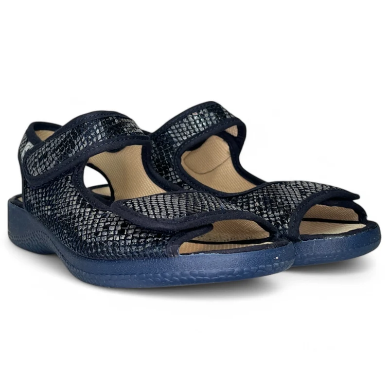 Zapatillas Javer Abiertas Velcros 45-2 Marino