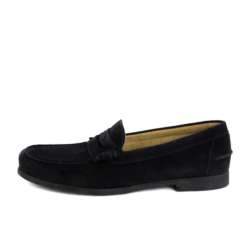 Mocasín serraje azul THOU-C-G Jeromín