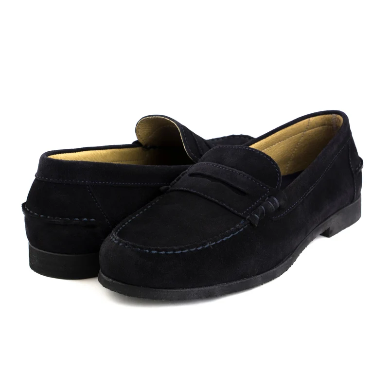 Mocasín serraje azul THOU-C-G Jeromín