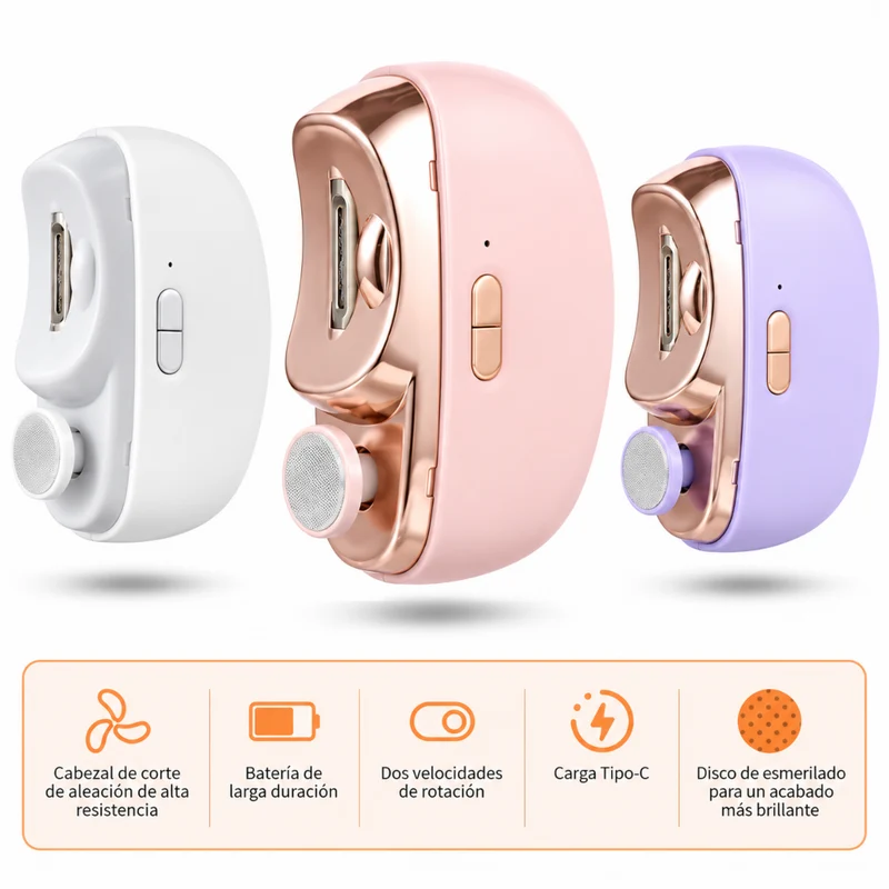 Miomu Cortador de Uñas Eléctrico Recargable USB