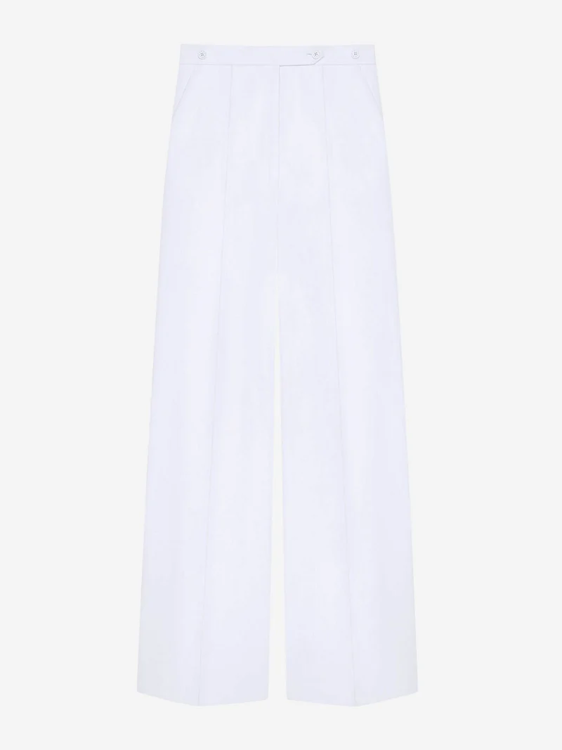 Pantalones Plisados Algodón