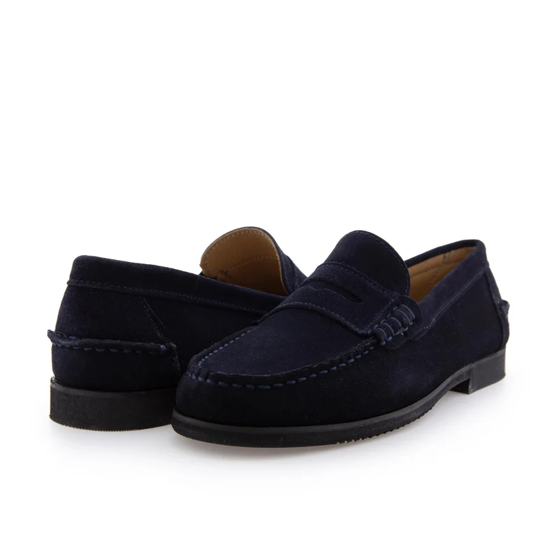 Mocasín serraje azul THOU-G Jeromín