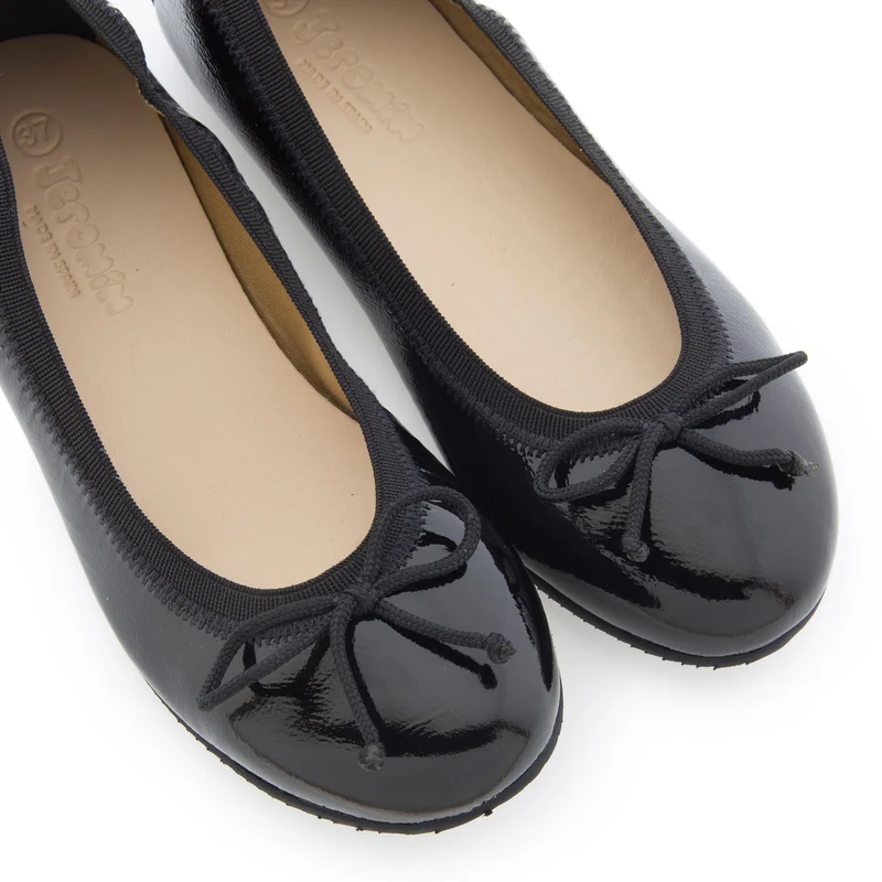 Bailarina charol negro ROLL-CH Jeromín