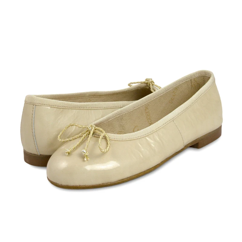 Bailarina charol beige 5631 Eli