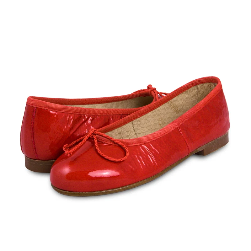 Bailarina charol rojo 5631 Eli