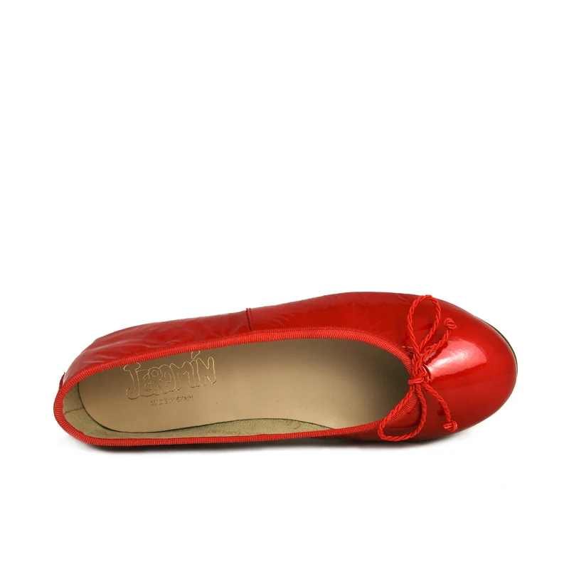 Bailarina charol rojo 5631 Eli