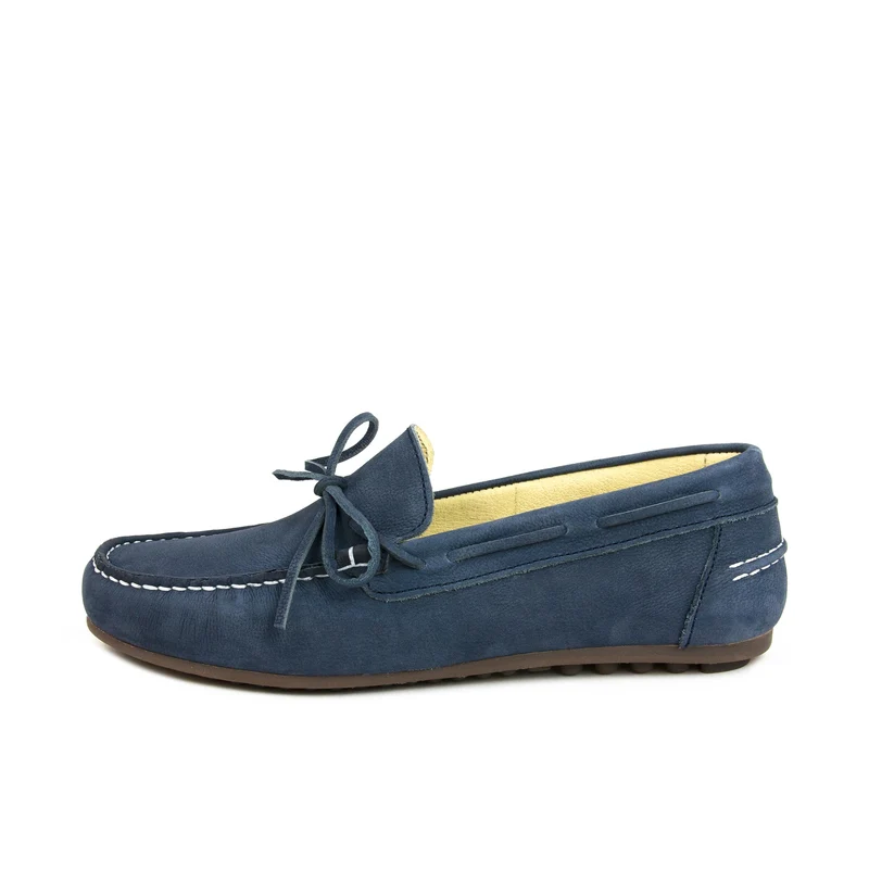Mocasín nobuk celeste LAZO Jeromín