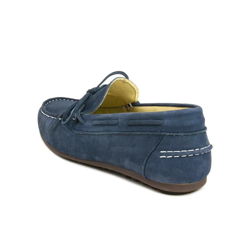 Mocasín nobuk celeste LAZO Jeromín