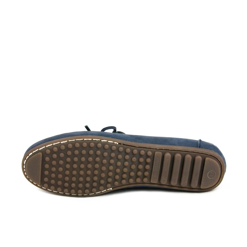 Mocasín nobuk celeste LAZO Jeromín