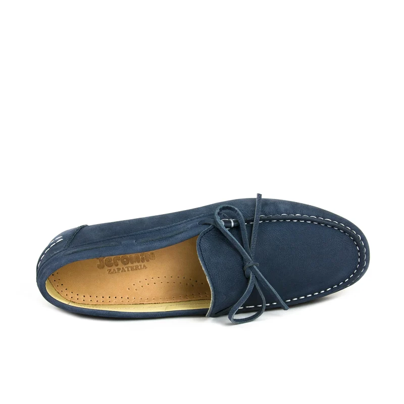 Mocasín nobuk celeste LAZO Jeromín