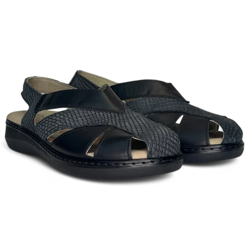 Sandalias Pitillos Plantilla Extraíble 10302 Negro
