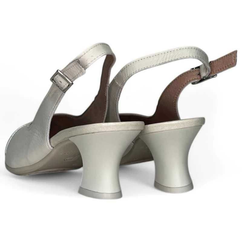 Zapatos Pitillos Salón Abierto Puntera 10515 Plata