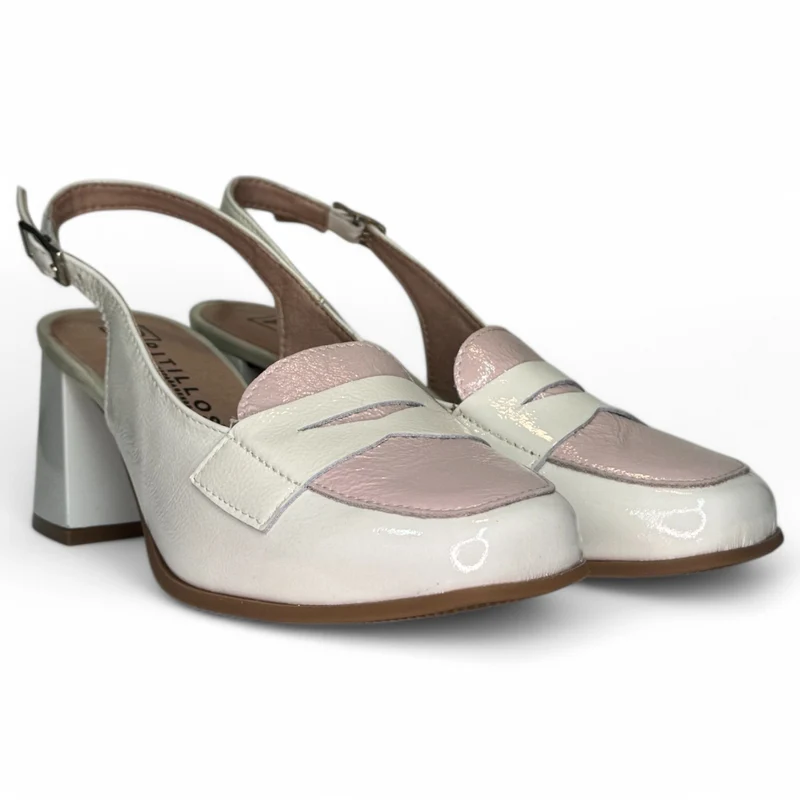 Zapatos Pitillos Tacón Antifaz 10491 Glacial Nude