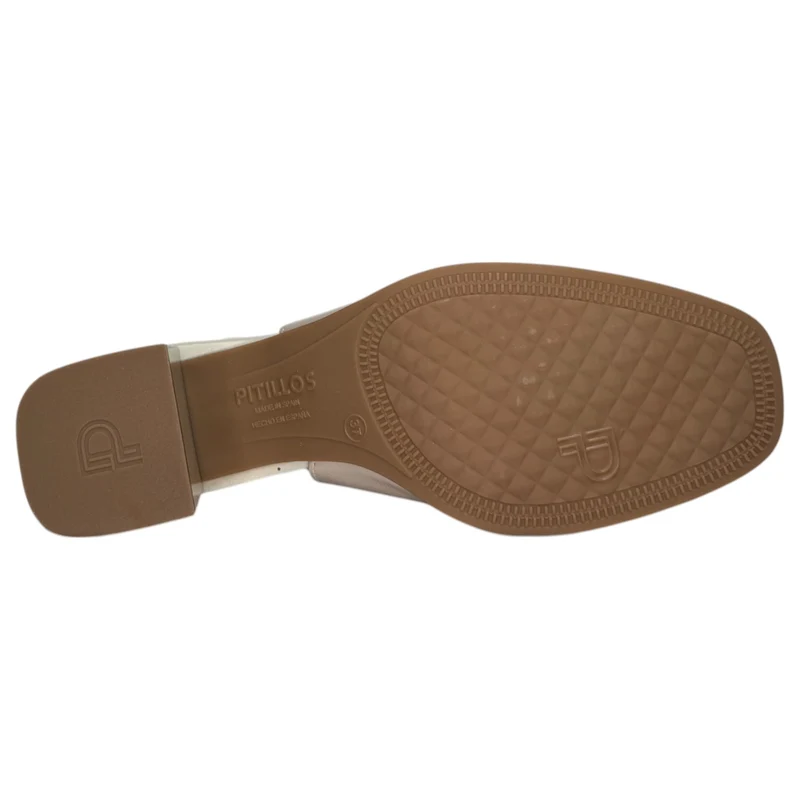 Zapatos Pitillos Tacón Antifaz 10491 Piedra Crema