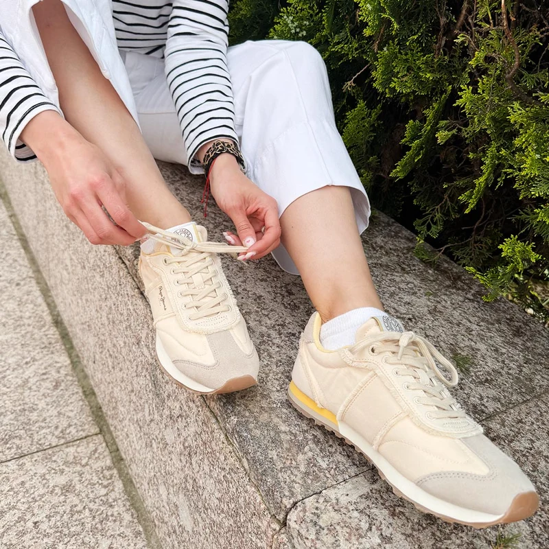 Zapatillas Pepe Jeans Once Twill PLS40034 803 Beige