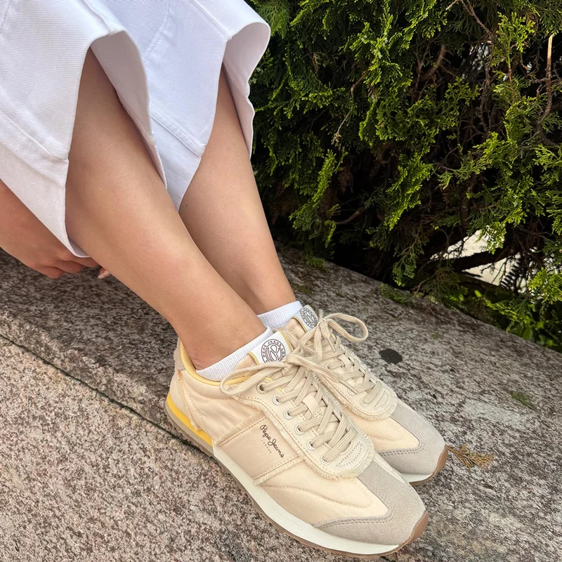 Zapatillas Pepe Jeans Once Twill PLS40034 803 Beige