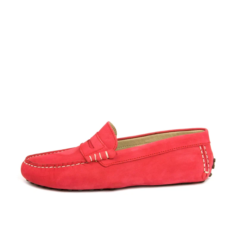 Mocasín nobuk rojo H-ANTIFAZ Jeromín