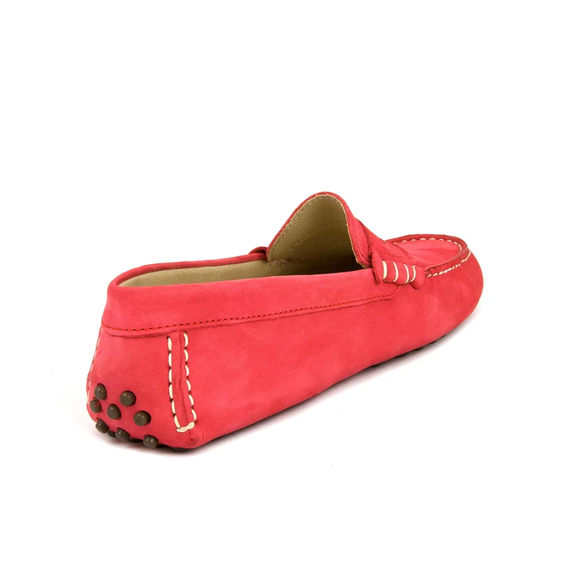 Mocasín nobuk rojo H-ANTIFAZ Jeromín