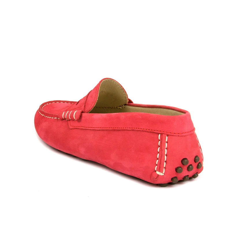 Mocasín nobuk rojo H-ANTIFAZ Jeromín