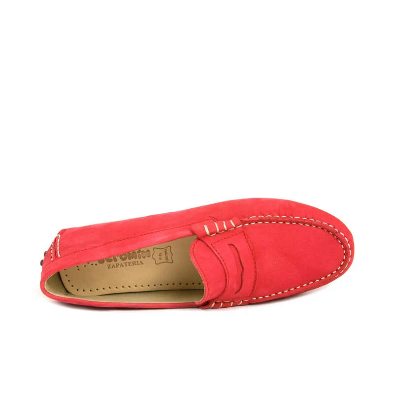 Mocasín nobuk rojo H-ANTIFAZ Jeromín