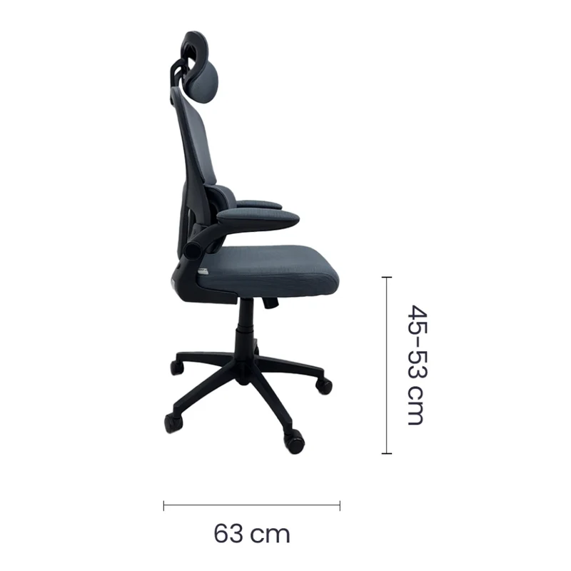 Tokoa Silla Ejecutiva de Malla con Cabecera/Reposabrazos