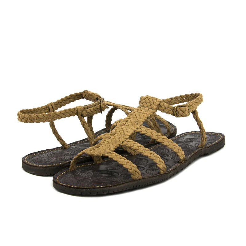 Sandalia taupe TIRASTREN Jeromín