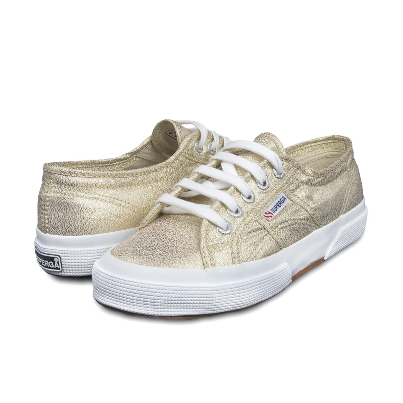 Zapatilla dorada 2750LAMEW Superga