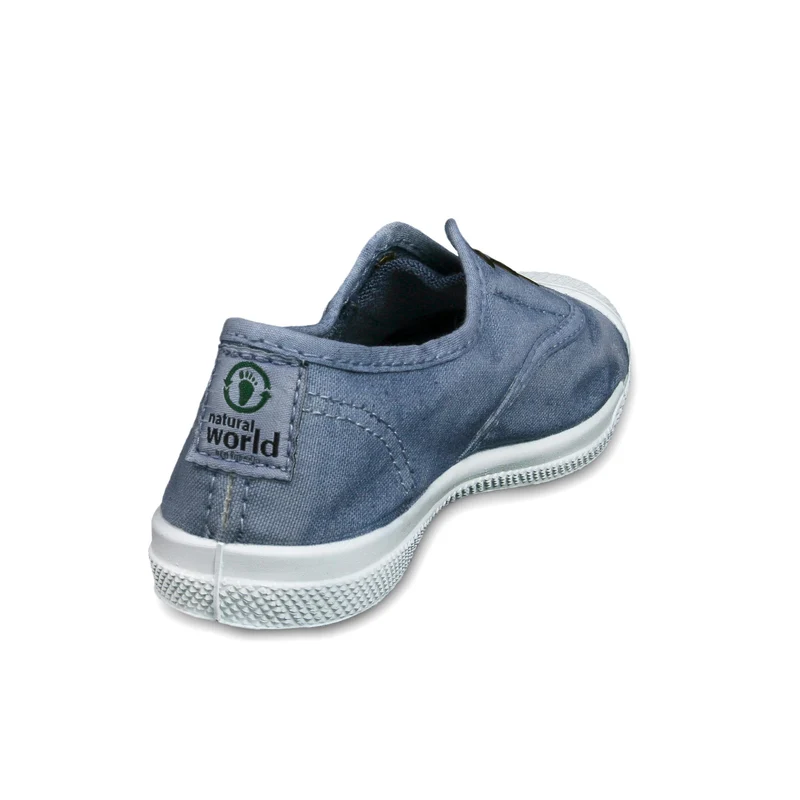 Zapatilla celeste lavado LONA470 Natural World