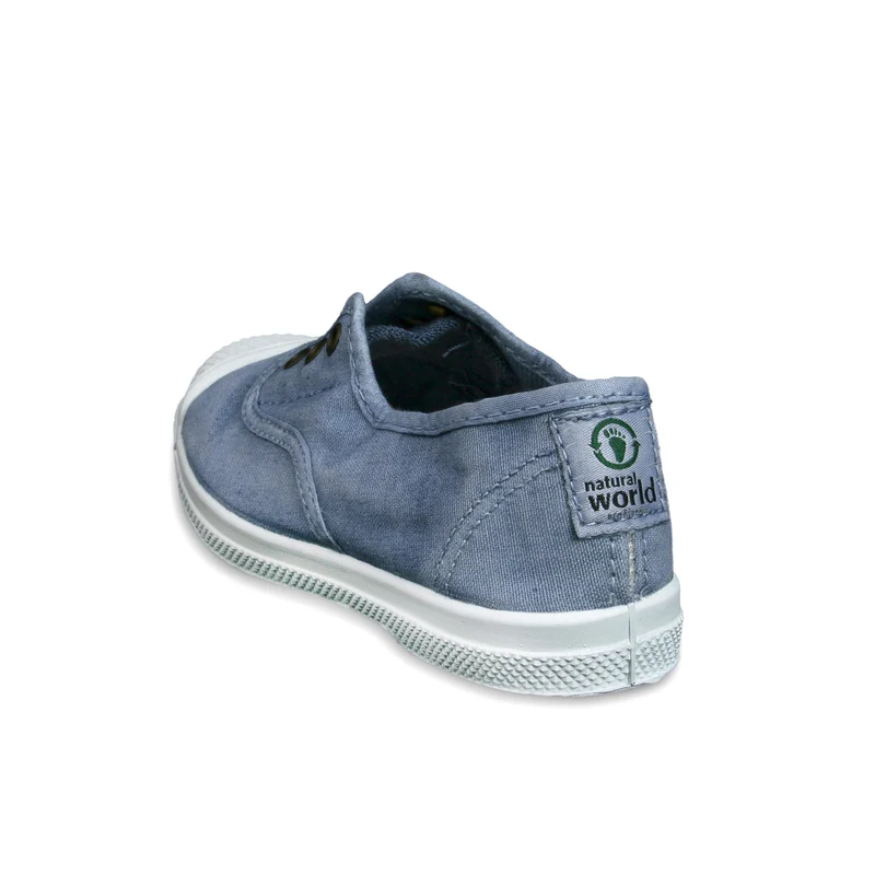 Zapatilla celeste lavado LONA470 Natural World
