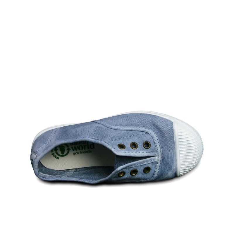 Zapatilla celeste lavado LONA470 Natural World