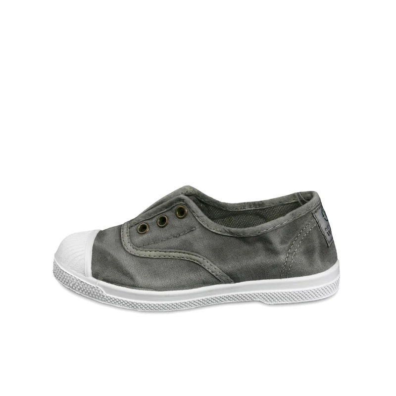 Zapatilla gris lavado LONA470 Natural World