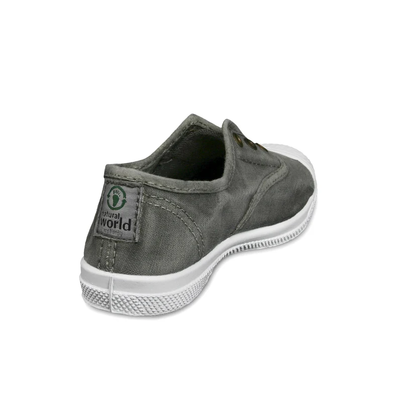 Zapatilla gris lavado LONA470 Natural World