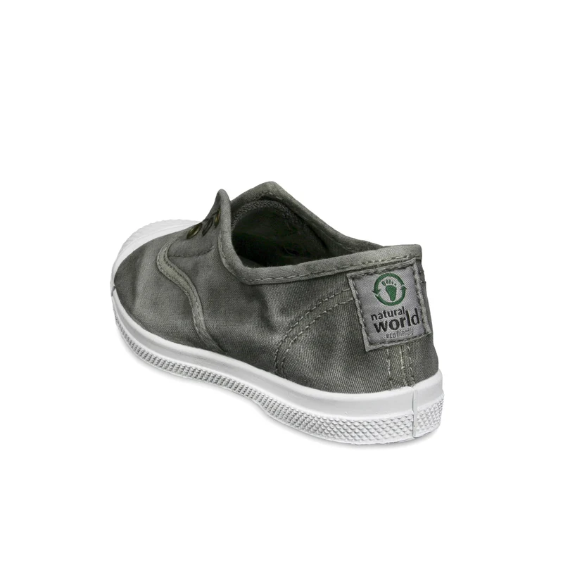 Zapatilla gris lavado LONA470 Natural World