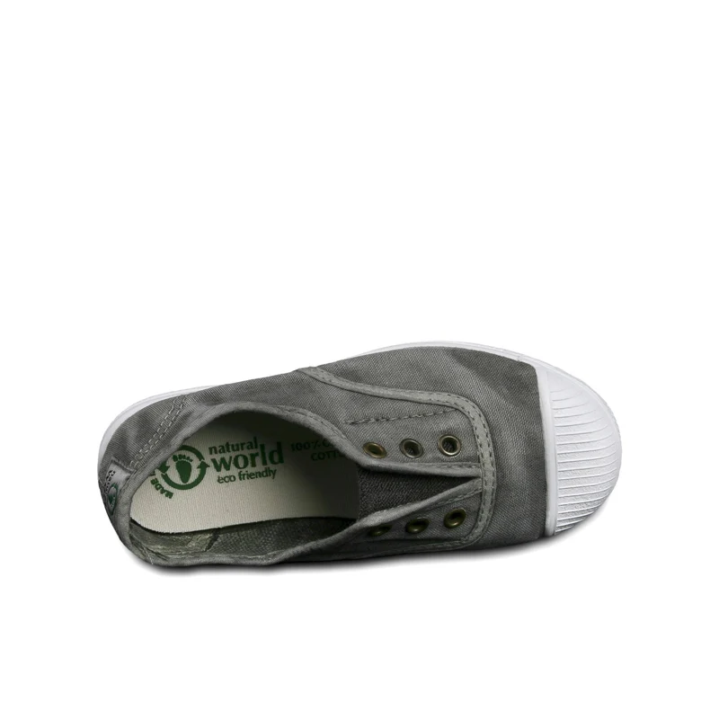 Zapatilla gris lavado LONA470 Natural World