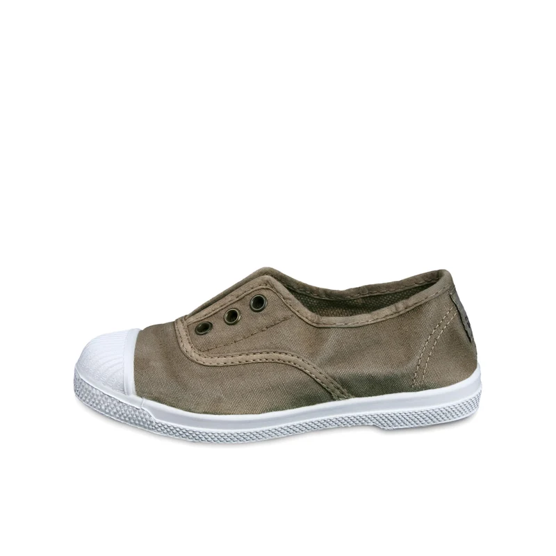 Zapatilla beige lavado LONA470 Natural World