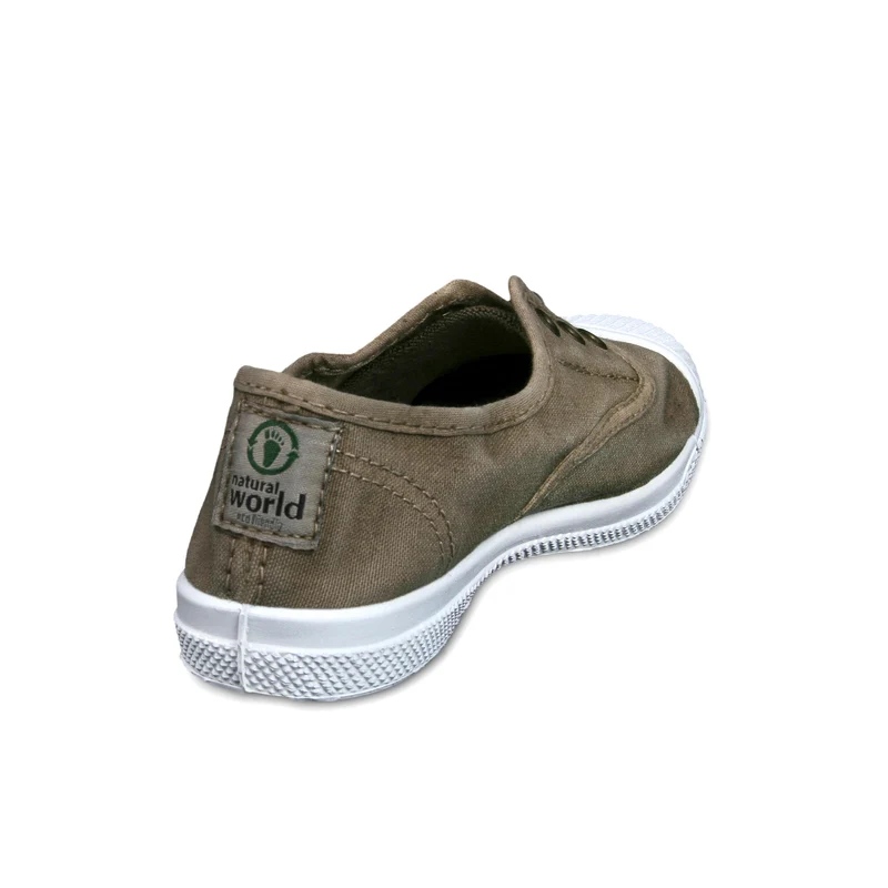 Zapatilla beige lavado LONA470 Natural World