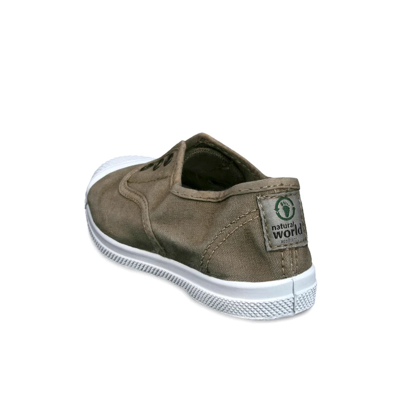 Zapatilla beige lavado LONA470 Natural World