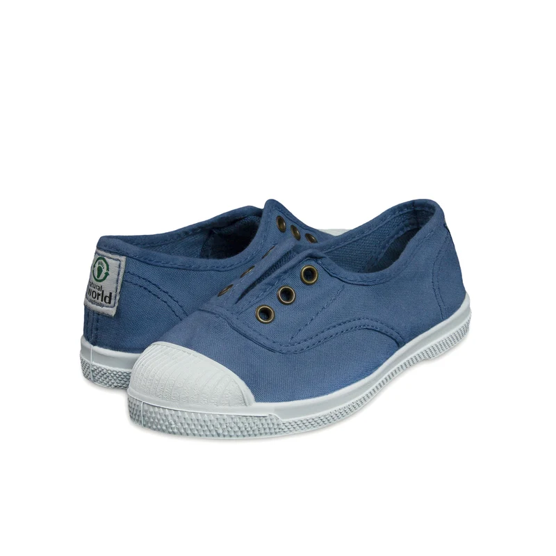 Zapatilla azul jeans LONA470 Natural World