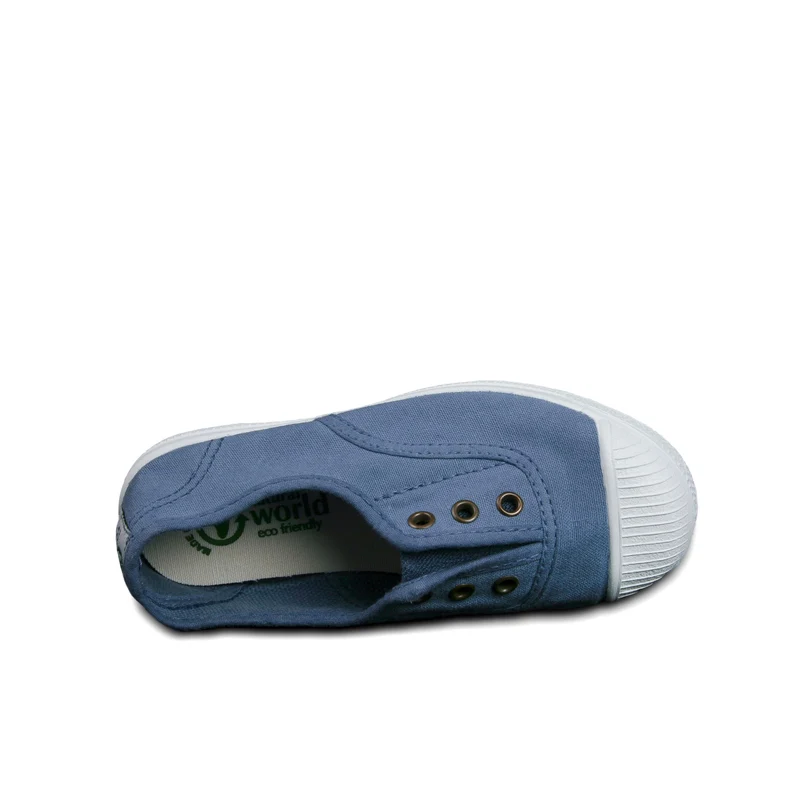 Zapatilla azul jeans LONA470 Natural World