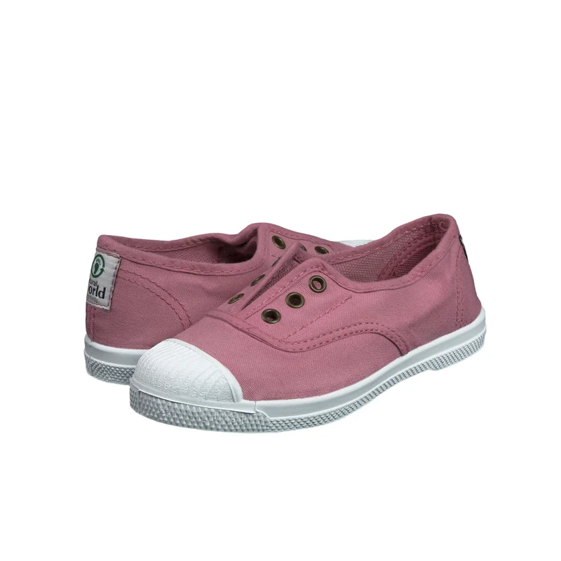 Zapatilla rosa LONA470 Natural World