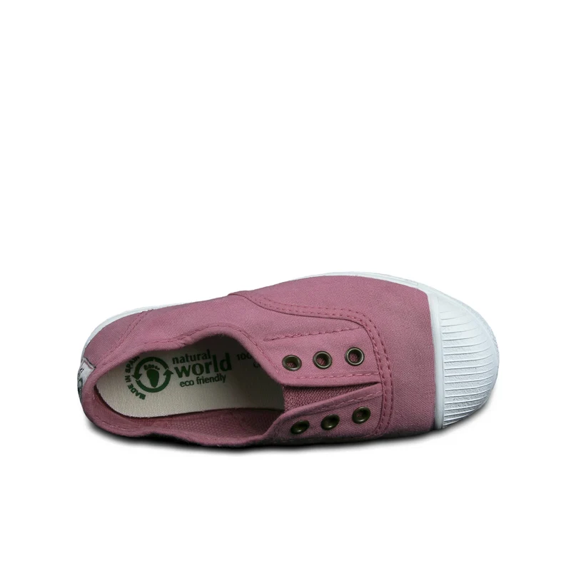 Zapatilla rosa LONA470 Natural World