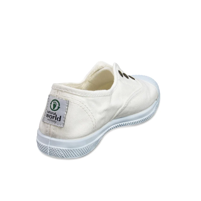 Zapatilla blanca LONA470 Natural World