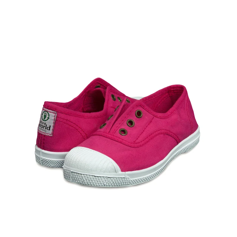 Zapatilla fucsia LONA470 Natural World
