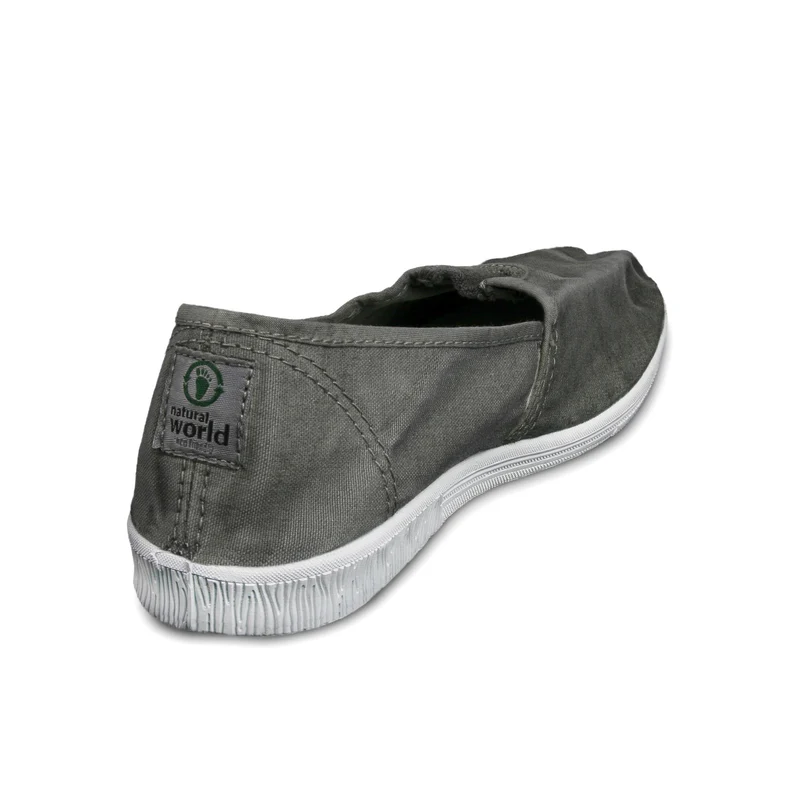 Zapatilla gris lavado LONA615-305 Natural World