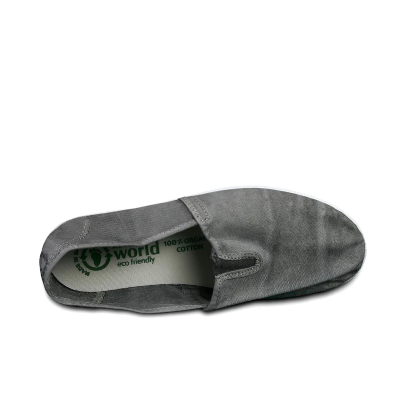 Zapatilla gris lavado LONA615-305 Natural World