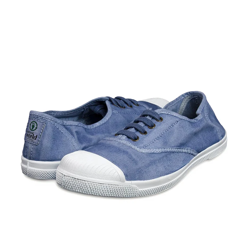 Zapatilla celeste lavado LONA102 Natural World